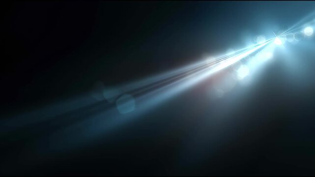 Illuminated Beam: A captivating beam of light pierces through the darkness, illuminating the space with an ethereal glow and drawing attention to the focal point.