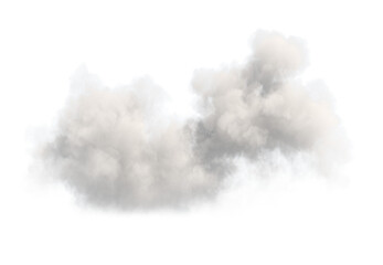 A cloud on a transparent background.