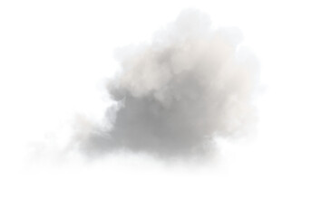 A cloud on a transparent background.