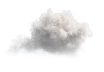 A cloud on a transparent background.