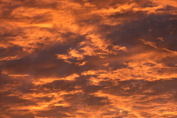 夕焼けの空