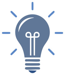 Illuminated light bulb symbolizing creativity innovation and inspiration radiating light beams