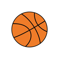 Sport ball icon. Isolated sports balls on white background. Basketball volleyball football and tennis vector