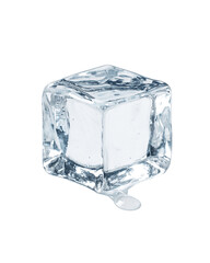 Melting Ice Cube Pure Winter Chill Concept 3D