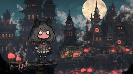 不気味なハロウィン