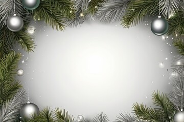 Decorative green twigs of Chrismas tree