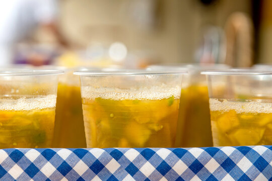 Traditional Champ&uacute;s from Valle del Cauca, Colombia: a drink served at local fairs and family gatherings.
