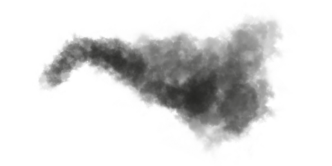 Black watercolor cloud with soft smoky texture and misty edges on white. Abstract fog and ink splash effect for dramatic backgrounds or overlays. Perfect for posters, art projects, and digital design.