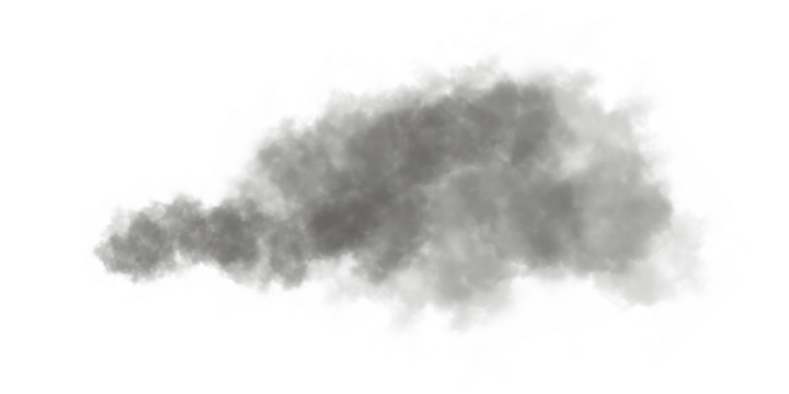 Black watercolor cloud with soft smoky texture and misty edges on white. Abstract fog and ink splash effect for dramatic backgrounds or overlays. Perfect for posters, art projects, and digital design.