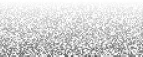 Dotted halftone gradient texture. Vanishing polka dot background. Repeating dots gradation pattern background. Black fading comic pop art overlay backdrop. Raster effect wallpaper. Eps10