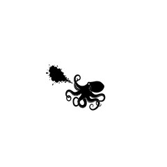 Ink Jetting Octopus