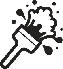 paint brush vector illustration