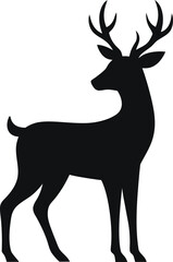 deer silhouette vector illustration