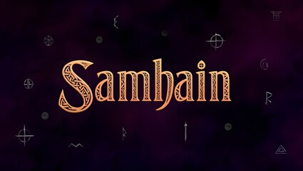Samhain typography banner