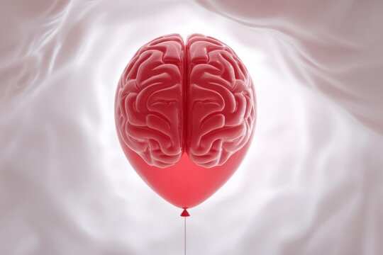 a tangled ball of yarn gradually unraveling into a smooth straight line across the surface, showing mental clarity after therapy