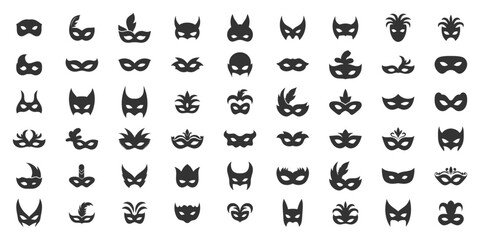 Carnival mask icon vector illustration isolated on white background. Perfect for web and mobile app design © Oliver Vandenberg