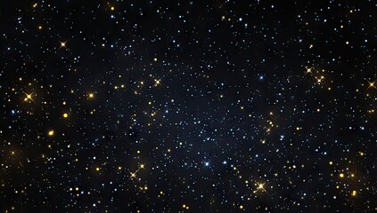 Obraz premium Starry expanse of space, dense with glittering points of light, various sizes and hues