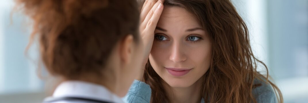 Engaging Conversation Between Two Women During a Counseling Session in a Bright, Modern Office Setting