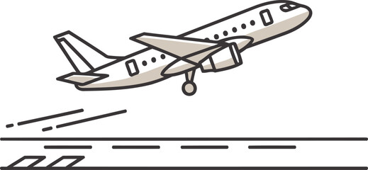 Illustration of a tropical cocktail with straw and umbrella.