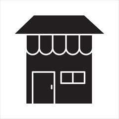 of store icon line design. Store vector illustration on white background