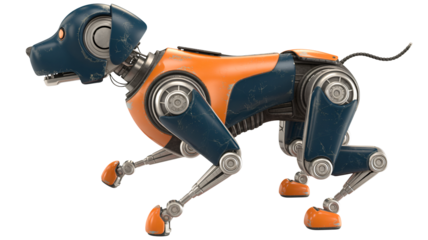Futuristic robot dog exploring new frontiers with advanced technology