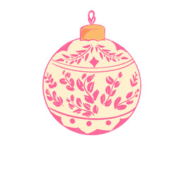 Pink Christmas ball