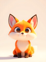 Fototapeta premium CuteCartoonFox