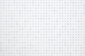 Soft pastel blue and lavender tone gradient geometric grid pattern background. Minimal abstract square pattern with washi paper texture.