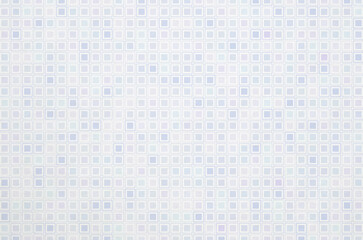 Soft pastel blue and lavender tone gradient geometric grid pattern background. Minimal abstract square pattern with washi paper texture.