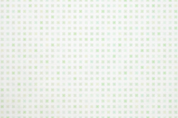 Soft pastel green tone gradient geometric grid pattern background. Minimal abstract square pattern with washi paper texture.