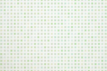 Soft pastel green tone gradient geometric grid pattern background. Minimal abstract square pattern with washi paper texture.