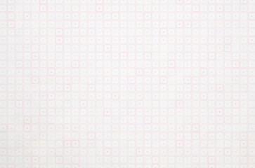 Soft pastel pink and peach tone gradient geometric grid pattern background. Minimal abstract square pattern with washi paper texture.