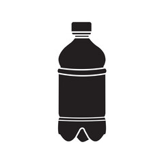 PLASTIC BOTTLE ICON PACKAGING USED FOR MINERAL WATER, OIL AND OTHER LIQUID PACKAGING