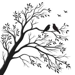 tree with birds
