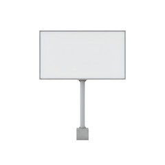 Blank Billboard Mockup Isolated on White Background