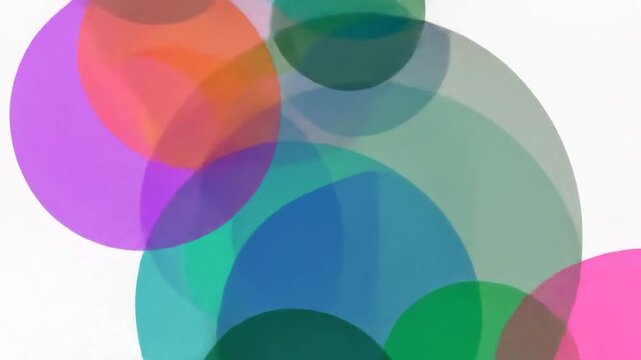 Abstract colorful overlapping shapes (1)