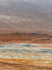 Hverir Geothermal Area near Mývatn, Námafjall Mountain, North Iceland