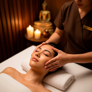 Ritual de Serenidad: Masaje Tailand&eacute;s en Entorno Zen, bienestar donde el arte del masaje tailand&eacute;s se fusiona con una atm&oacute;sfera c&aacute;lida y espiritual