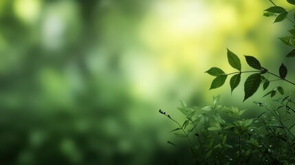 Beautiful photo of blurred Green and Yellow Nature Background with Soft Focus for Peaceful Natural Setting or Environmental Theme.