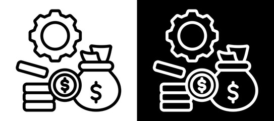 Wealth Management Icon Set In Black And White Filled Style Collection