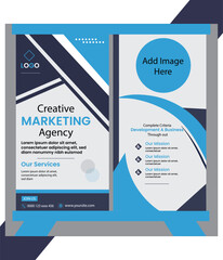 Obraz premium Digital Marketing Agency social media poster Vector Template