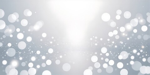 Abstract silver glitter sparkle bokeh background for happy new year concept