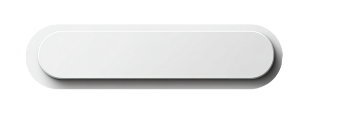 White oval-shaped rectangular panel