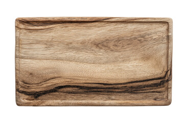 Wooden cutting board, top view