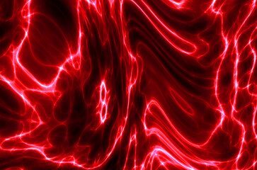 a digital abstract artwork featuring swirling, wavy patterns, smooth, flowing lines that create a sense of motion and depth. The style is modern and dynamic