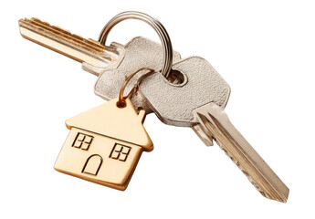 Two keys with a house charm