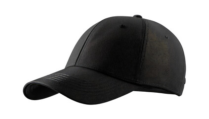 Black baseball cap, angled view (1)