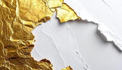 Gold and White Japanese Paper Background
