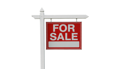 Classic real estate 'For Sale' sign, ready for your details