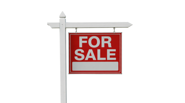 Classic real estate 'For Sale' sign, ready for your details